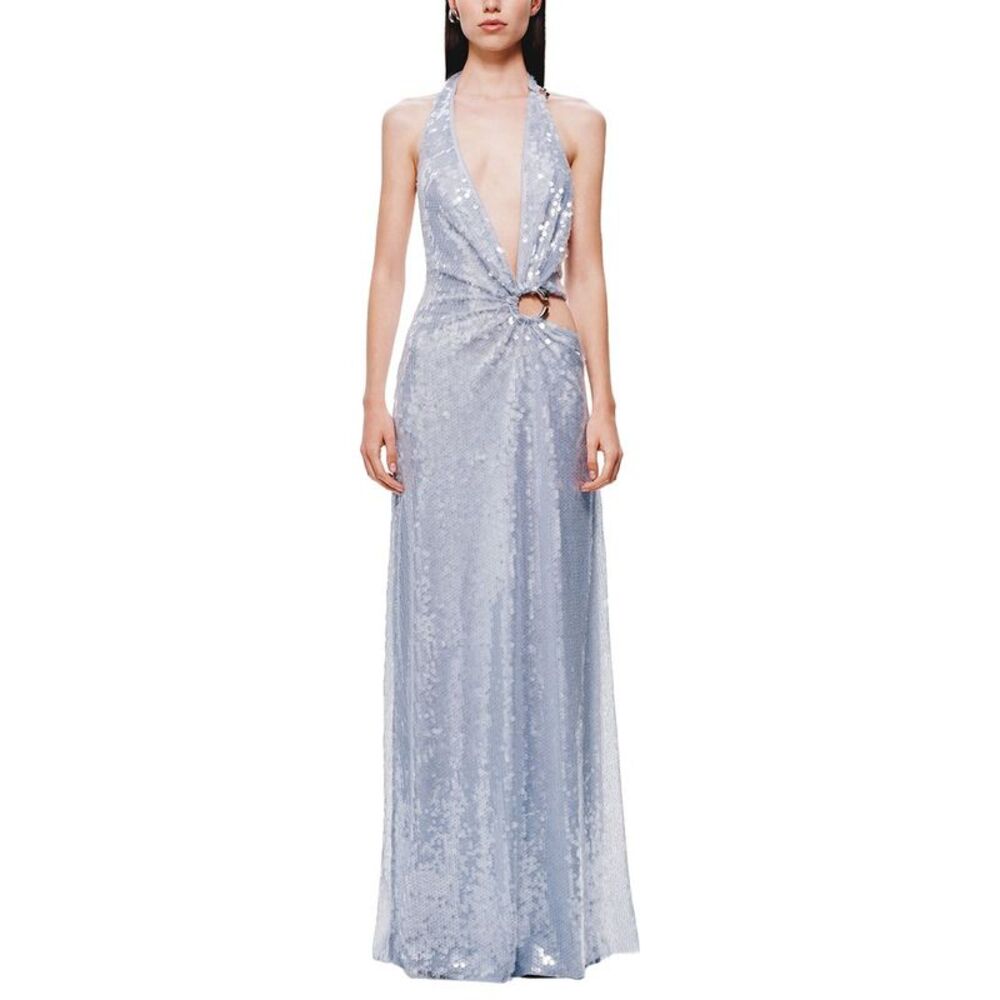 Misha Womens  The 'Devon' Sequin Dress, Blue